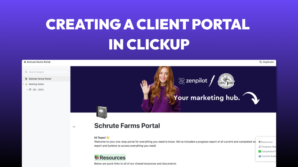 How to Build a Client Portal in ClickUp