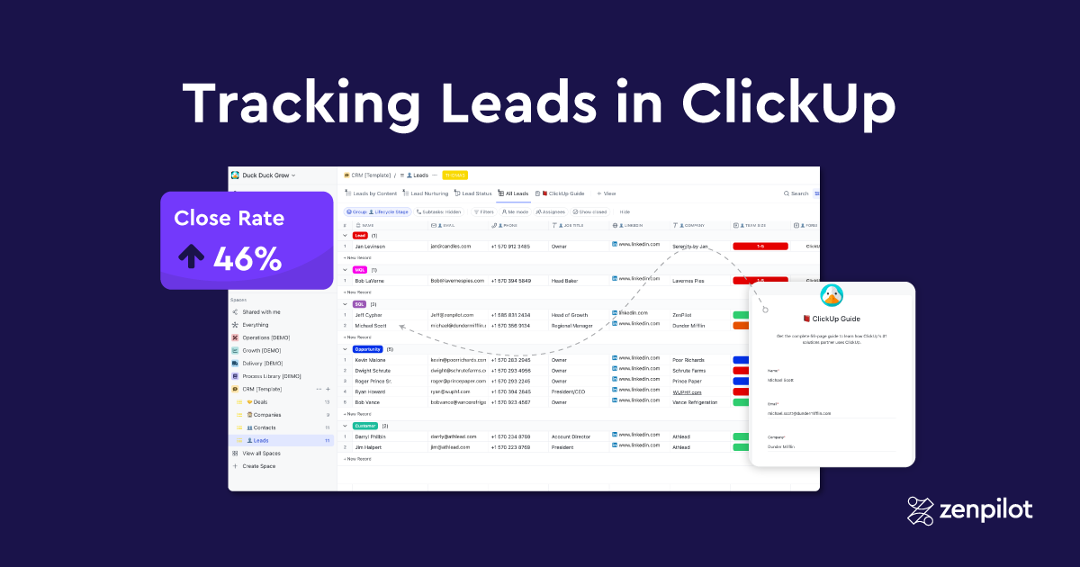How to Create, Track, and Nurture Leads in ClickUp