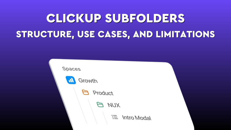 ClickUp Subfolders: What They Are & When to Use Them