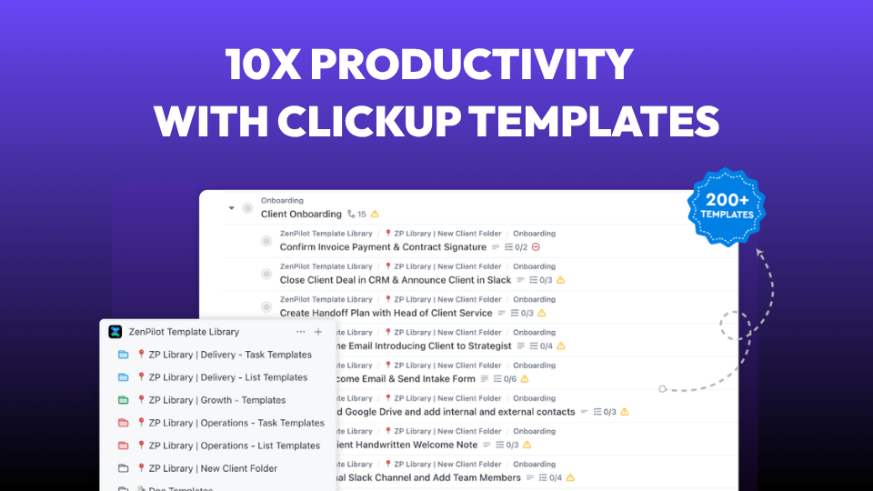 How to 10x Productivity With ClickUp Templates