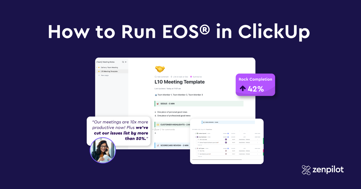 How to Run EOS in ClickUp: The Complete Guide