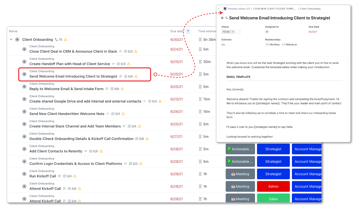 Client Onboarding ClickUp Template