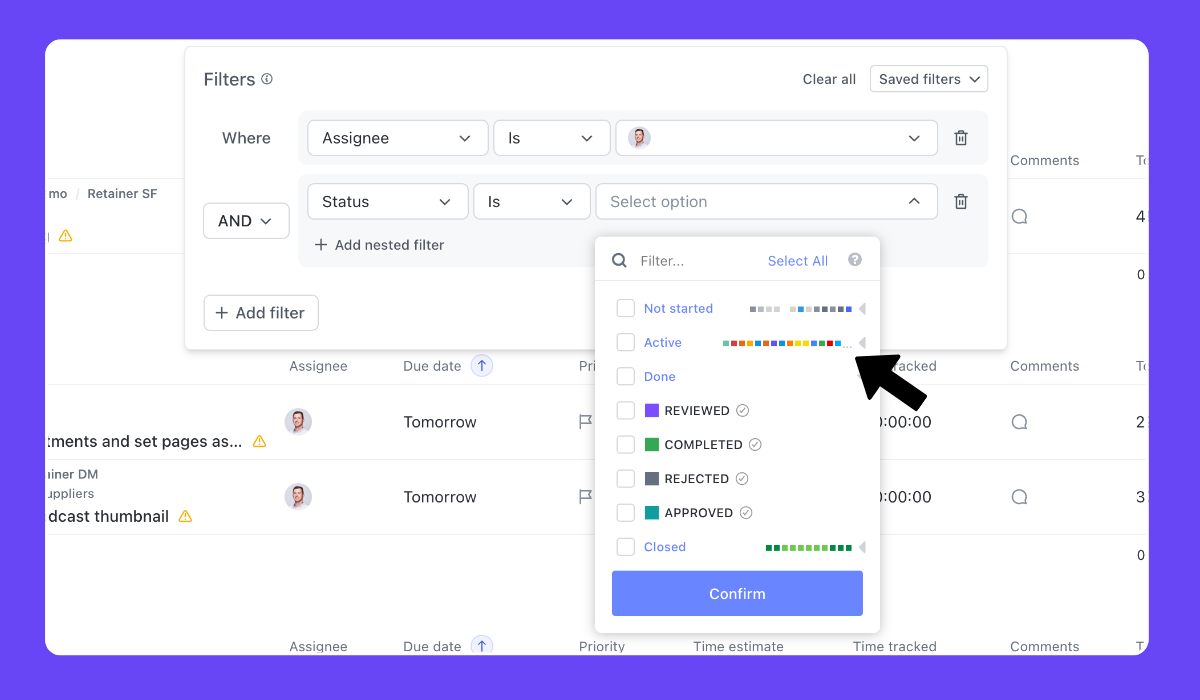ClickUp Tip - Standardize Your Statuses