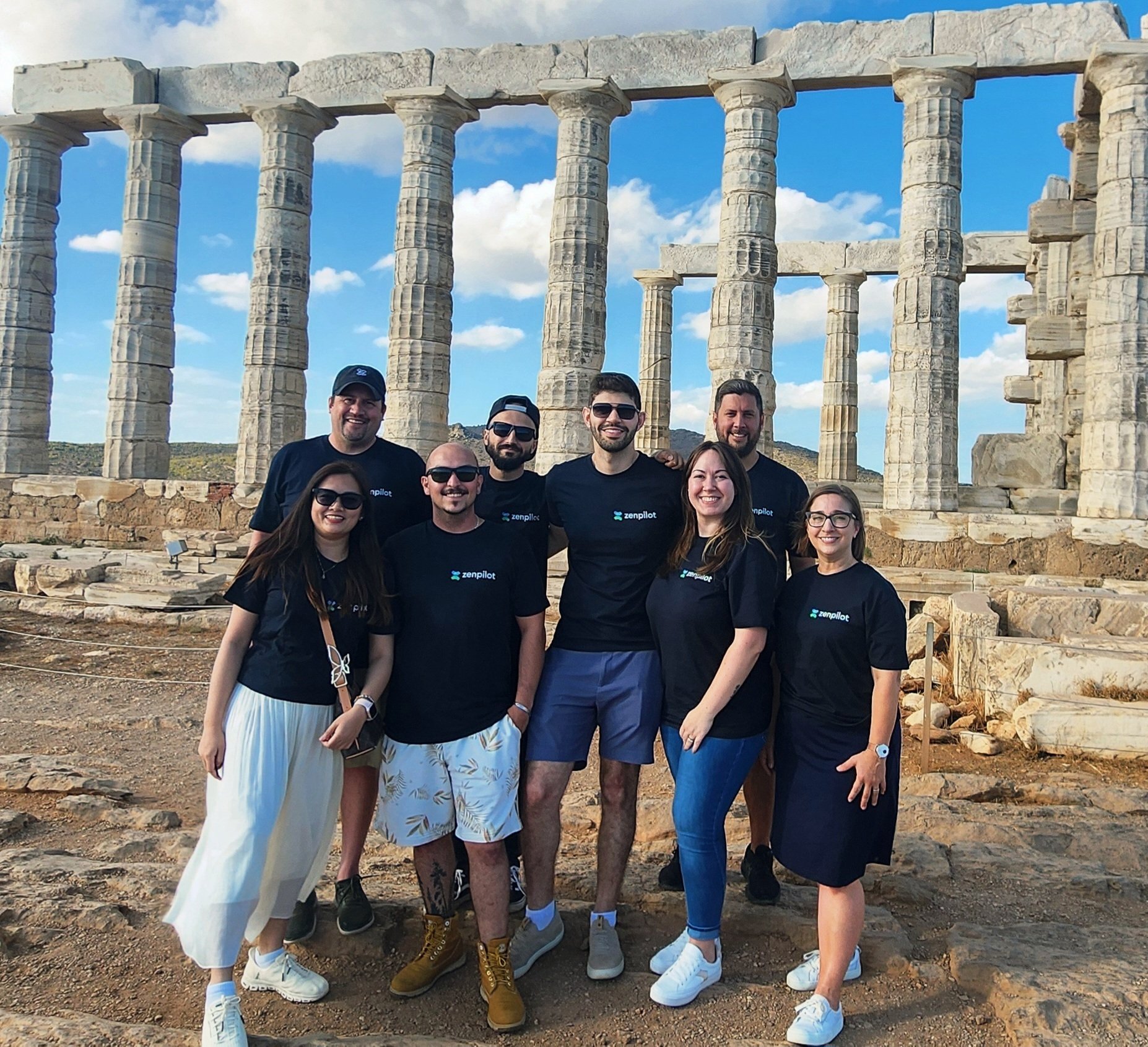 The ZenPilot team at a retreat in Greece