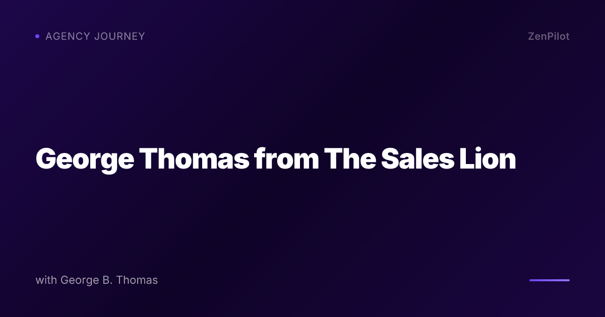 George Thomas from The Sales Lion